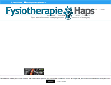 Tablet Screenshot of fysiotherapiehaps.nl